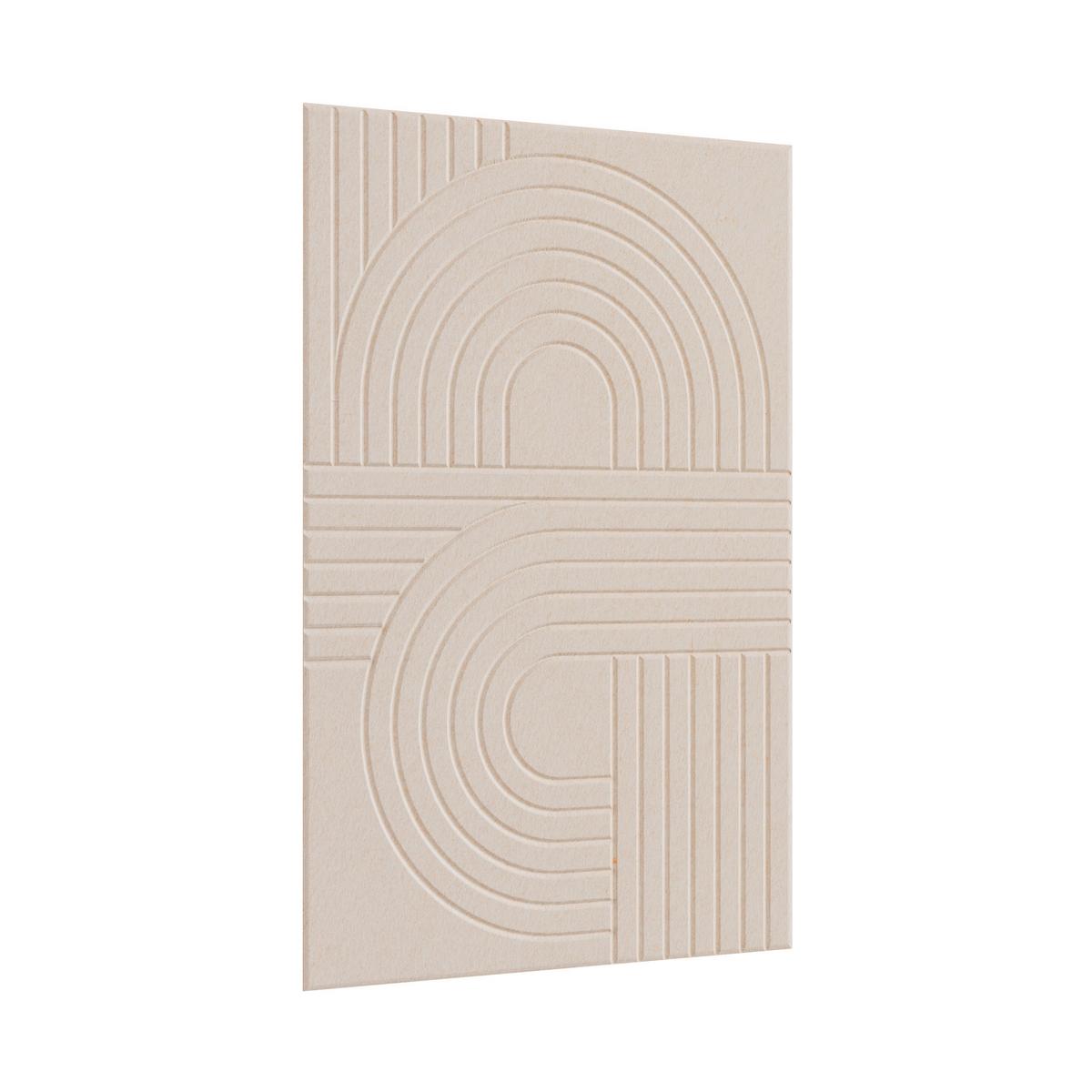 Akustický panel MILLA - béžová, textil (60/90cm) - Mömax