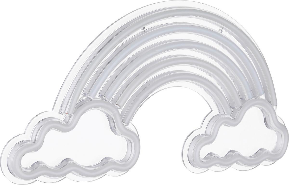Dekorační LED svítidlo Renibo - bílá/čiré, Moderní, plast (40/1,6/20cm) - Mömax