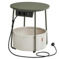 PRÍRUČNÝ STOLÍK ECO - čierna/zelená, Trend, kov/kompozitné drevo (45/50/45cm) - MID.YOU