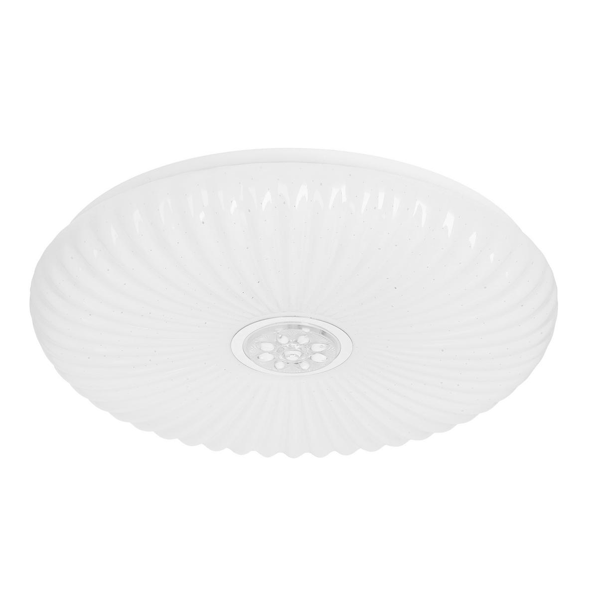 Led-deckenleuchte 13-34274 Perola - Weiß, KONVENTIONELL, Kunststoff/Metall (38/38/7cm)