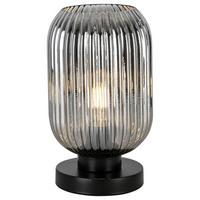 STOLNÁ LAMPA EXI - čierna/čierny chróm, Modern, kov/plast (14/25cm) - Mömax