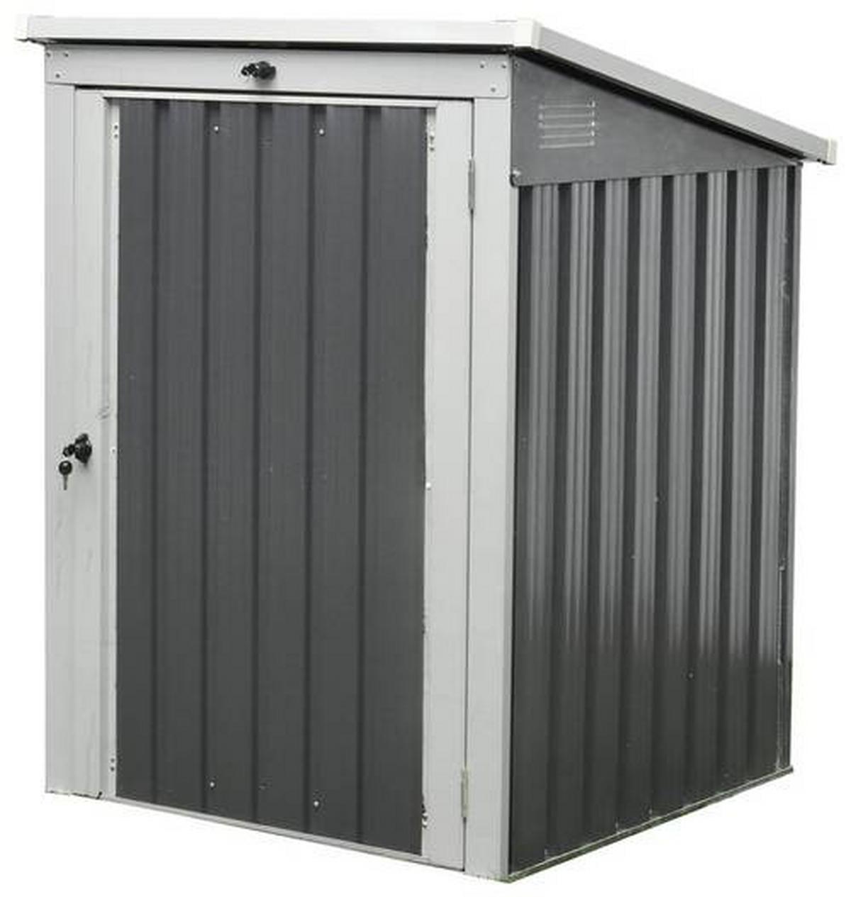 Mülltonnenbox Mülltonnenbox 3x3 - Anthrazit, Basics, Metall (104/134/101cm)