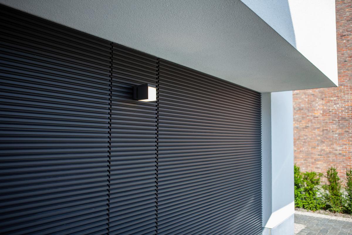 Außenleuchte Cuba 12 W Kunststoff/aluminium - Anthrazit/Weiß, Design, Kunststoff/Metall (10/11,6/14,8cm)