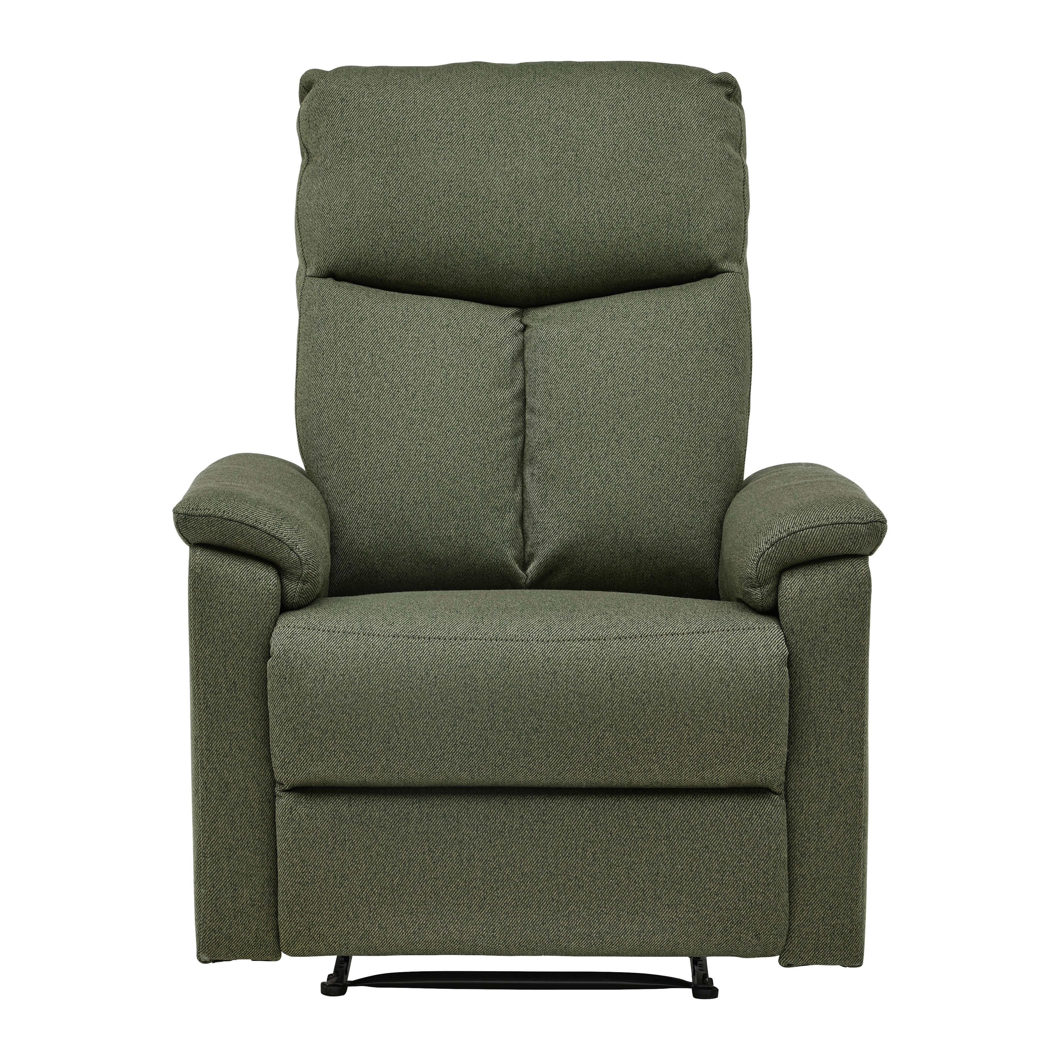 Relaxačné kreslo LEWIS, zelená - čierna/zelená, Modern, kov/drevo (81/108/94cm) - Mömax