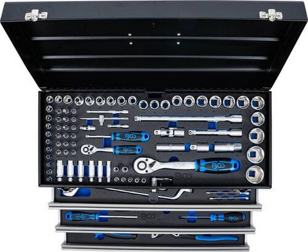 Werkzeugkoffer Metall - Schwarz/Grau, Basics (53,5/29/24cm)