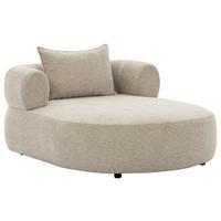 Xxl-sessel Ferro Beige B: 122 Cm - Beige/Schwarz, Design, Textil (122/76/156cm) - Livetastic