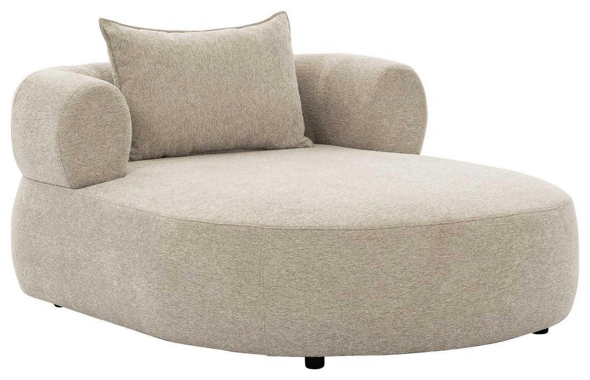 Xxl-sessel Ferro Beige B: 122 Cm - Beige/Schwarz, Design, Textil (122/76/156cm) - Livetastic