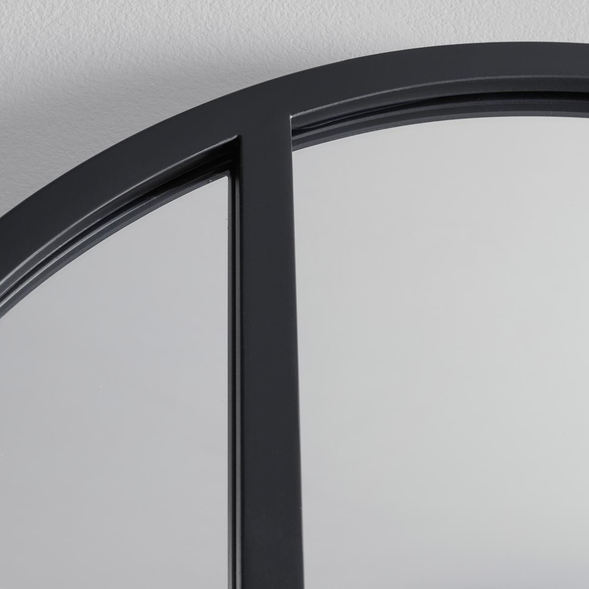 Zrkadlo MADON - čierna, Modern, kov/sklo (70/185/3cm) - P & B
