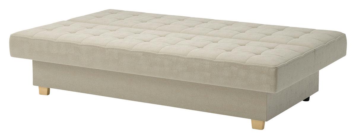 Schlafsofa Miko Creme B: 192 cm - Creme, Design, Textil (192/92/95cm) - MID.YOU