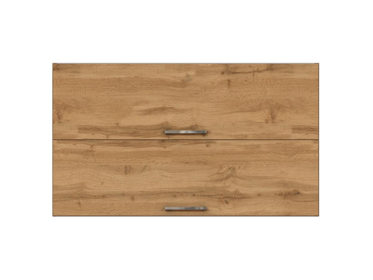 Küchenoberschrank B: 100 Cm Eiche Dekor 2 Klappen - Eiche Wotan, MODERN, Holzwerkstoff (100/57/34cm) - Held