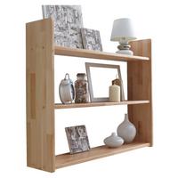 Hängeregal Simone B: 90 Cm Buche Massiv 2 Fächer - Buchefarben, Basics, Holz (90/74/20cm) - MID.YOU