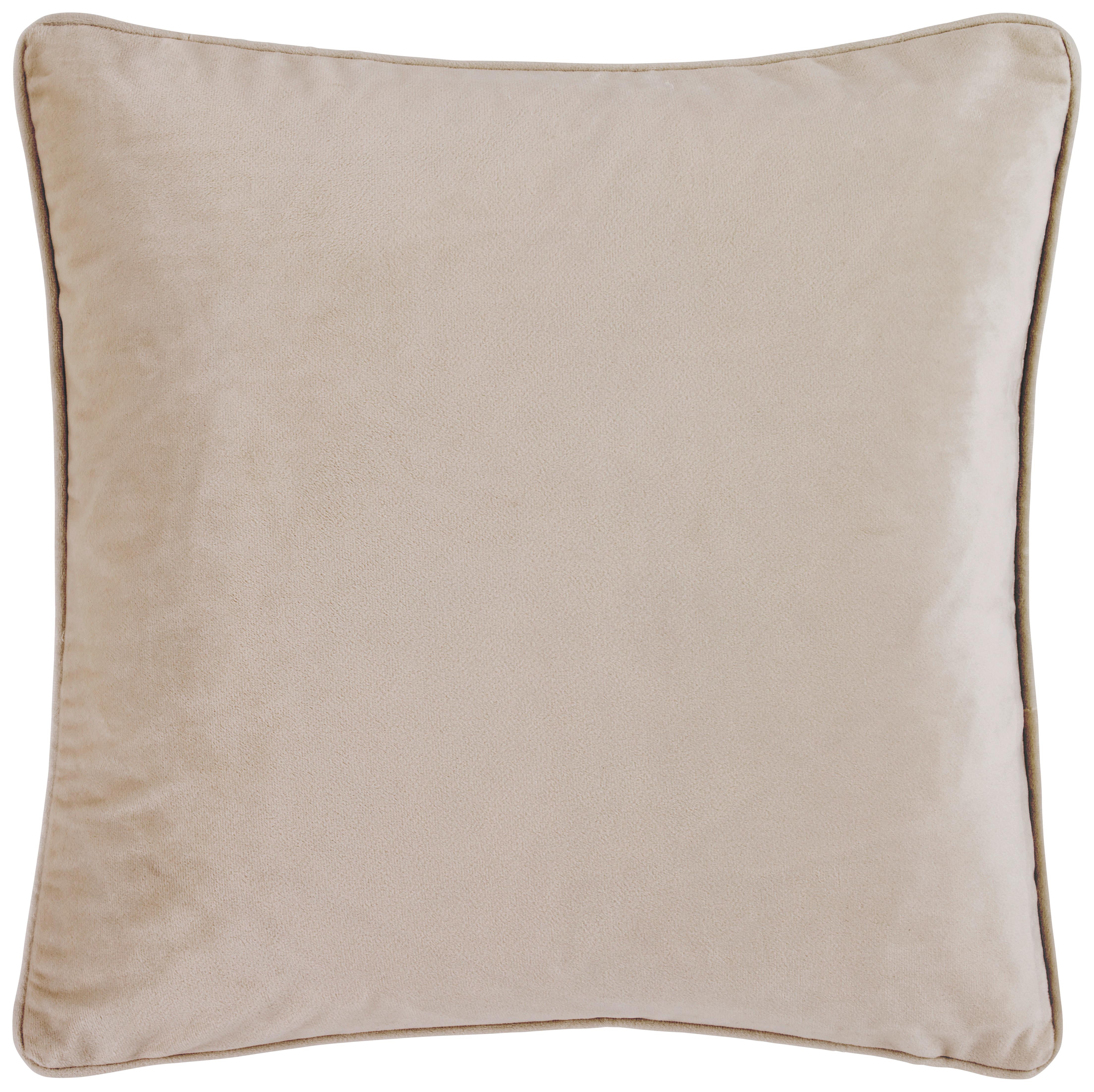 DEKORAČNÍ POLŠTÁŘ Viola, 45/45cm, hnědavě šedá - šedobéžová, Romantický / Rustikální, textil (45/45cm) - Modern Living