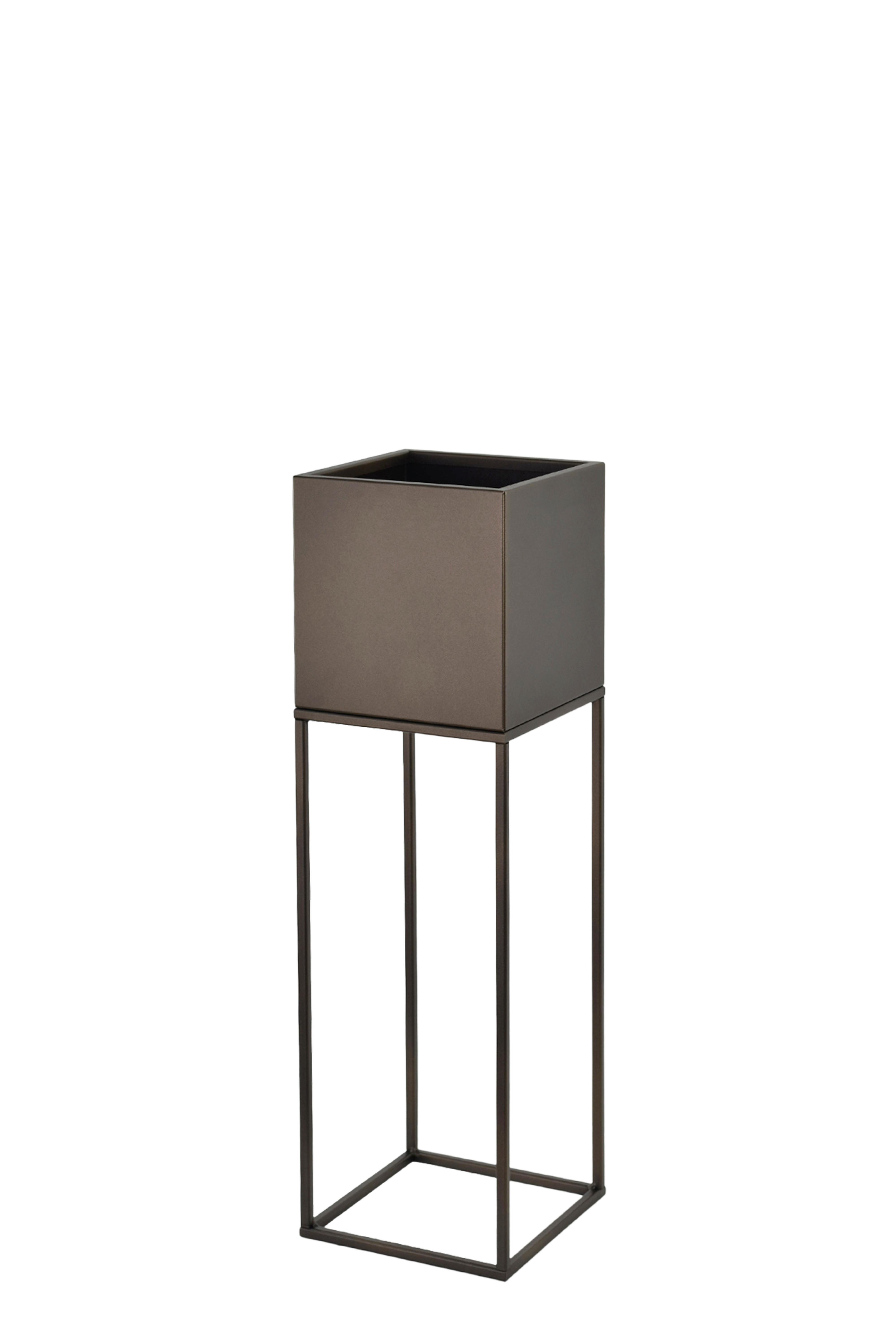 Blumenständer Metall Braun Bxhxt: 19x67x19 Cm