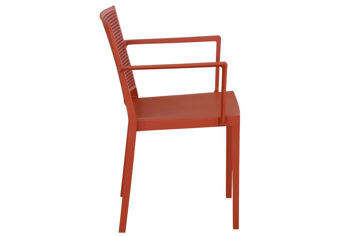Stapelstuhl T20097 - Rot, Basics, Kunststoff (46/80/56cm) - Siena Garden