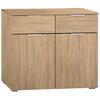 Kommode B: 93 cm Alabama, Sonoma Eiche Dekor - Alufarben/Sonoma Eiche, MODERN, Holzwerkstoff (93/81/42cm) - Rauch Möbel