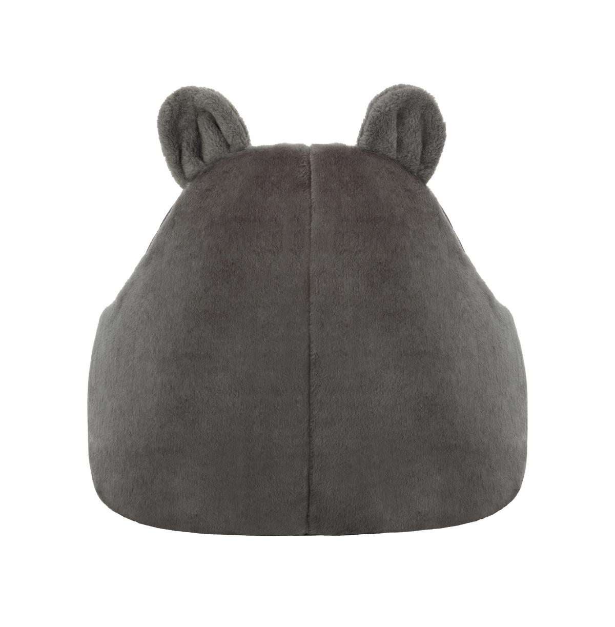 Dětský sedací vak BEAR - antracitová, textil (65/80/65cm) - Modern Living