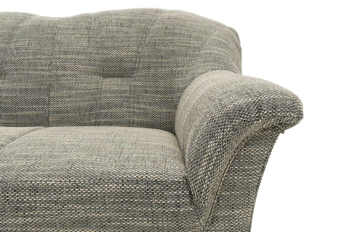 Ecksofa Papenburg Grau/weiß - Schwarz/Weiß, KONVENTIONELL, Textil (180/243cm) - MID.YOU