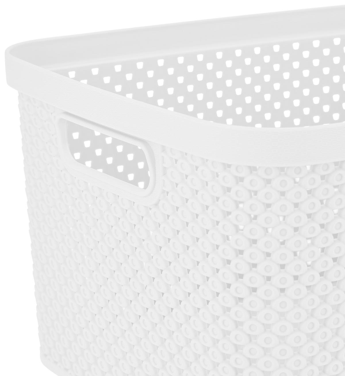 Tárolókosár 7l Diamond - fehér, Basics, műanyag (27/22/15cm) - Luca Bessoni