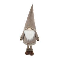 Škriatok EDDY teleskopické nohy 31-80cm - svetlohnedá/biela, Konventionell, kov/textil (31/80/20cm) - Mömax