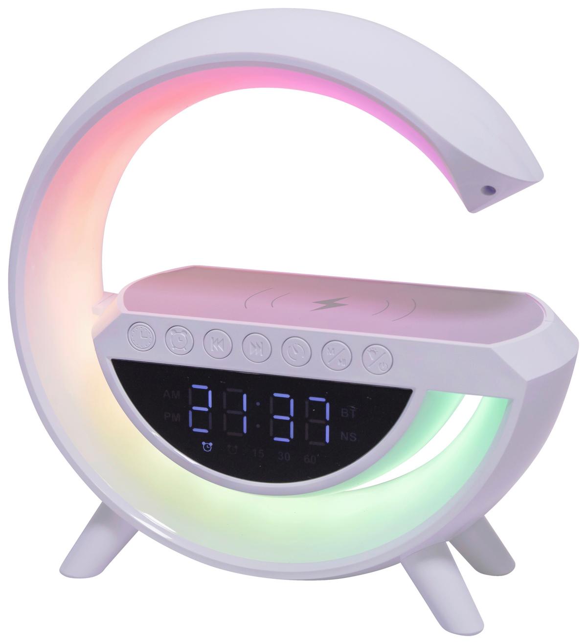 STOLNÍ LED LAMPA OVI - bílá, Moderní, plast (24/8/23cm) - Mömax