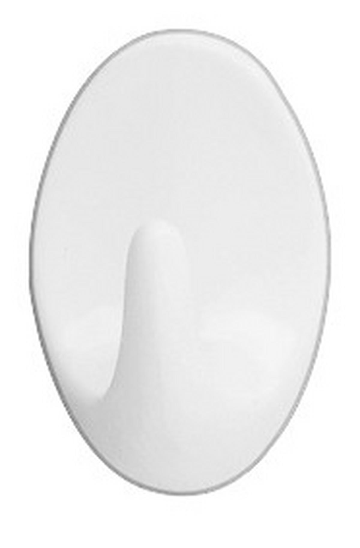 Klebehaken Maxihaken 4406010100 - Weiß, KONVENTIONELL, Kunststoff (3/5/2,5cm) - Wenko