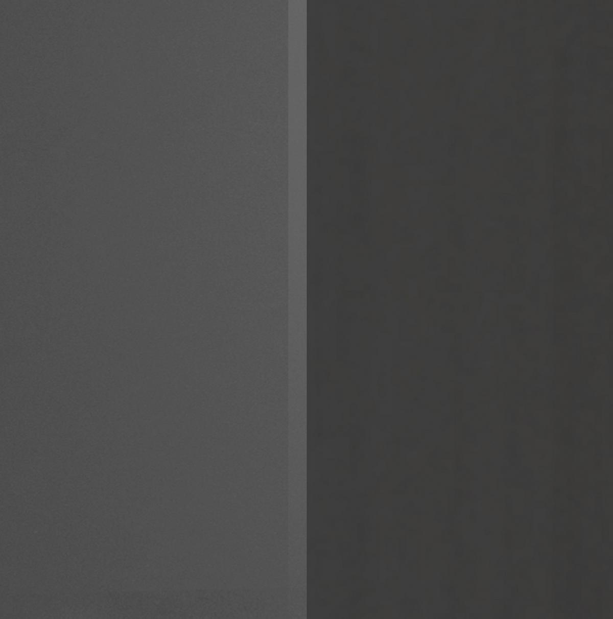 Küchenleerblock Mailand Graphitfarben B: 290cm - Graphitfarben/Sonoma Eiche, MODERN, Holzwerkstoff (290cm) - Held