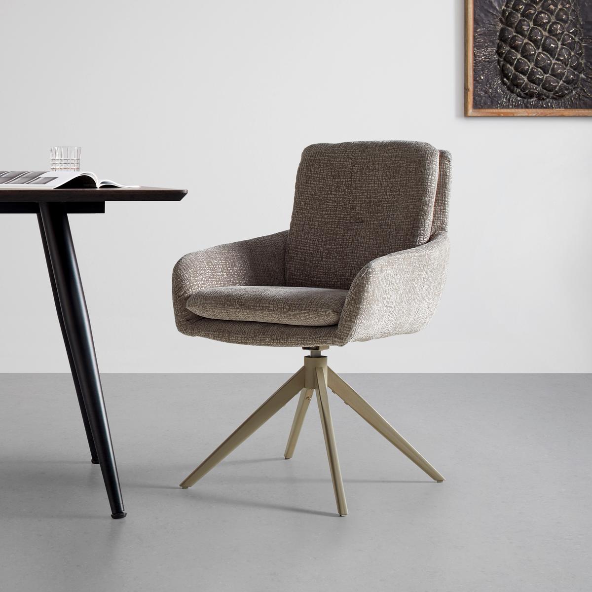 Židle s podrukami Lony, béžová, otočná - béžová, Moderní, kov/textil (60/89/69cm) - Mömax