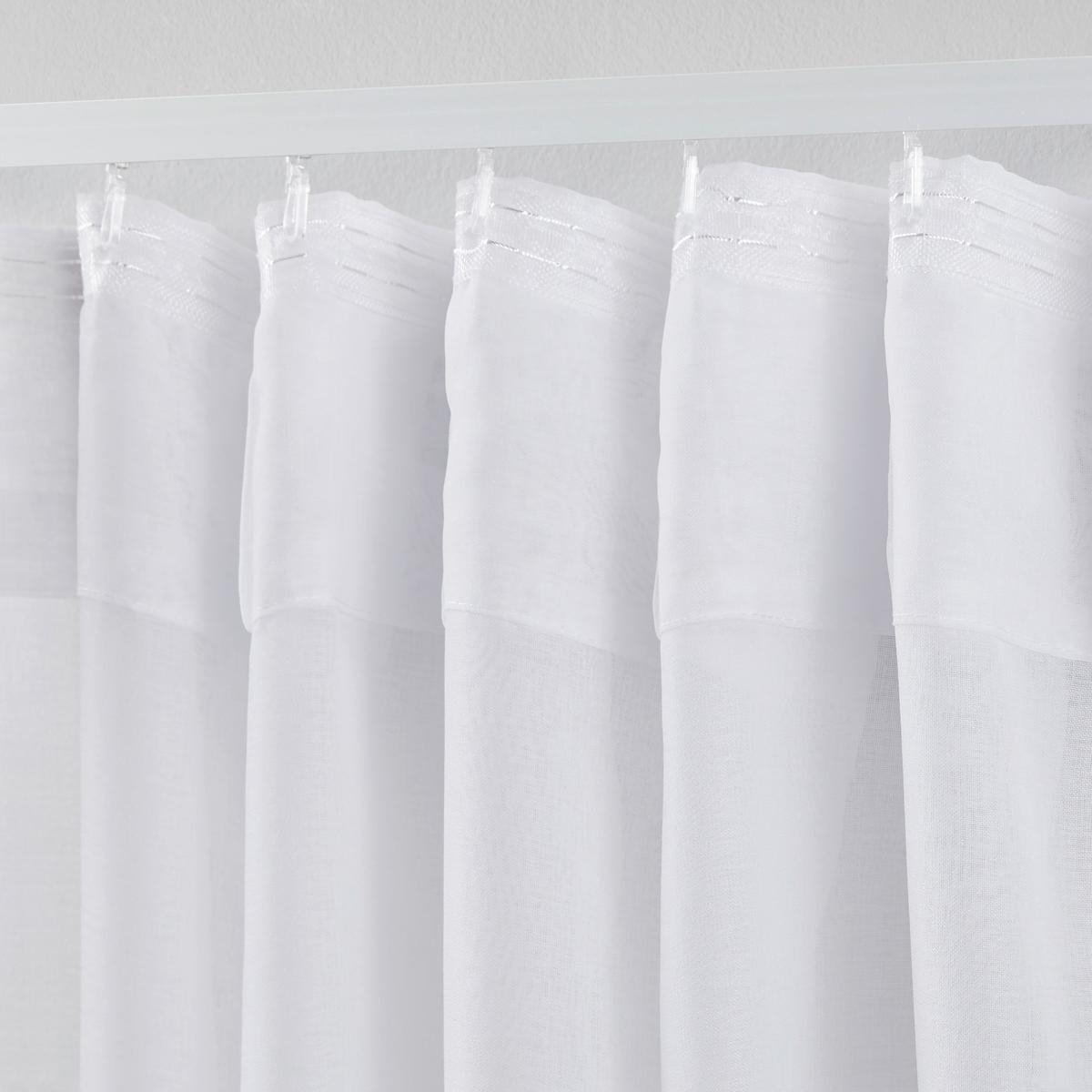 HOTOVÝ ZÁVES Tosca, 2x140/245cm, biela - biela, textil (140/245cm) - Modern Living