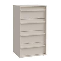 Komoda se 4 zásuvkami, písková, š: 53,4cm - pískové barvy, Moderní, kompozitní dřevo (53,4/94,4/42cm)