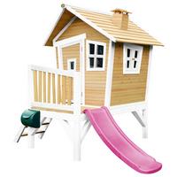 Spielhaus A030.045.41 - Lila/Braun, KONVENTIONELL, Holz/Kunststoff (264/203/177cm) - Ambia Garden