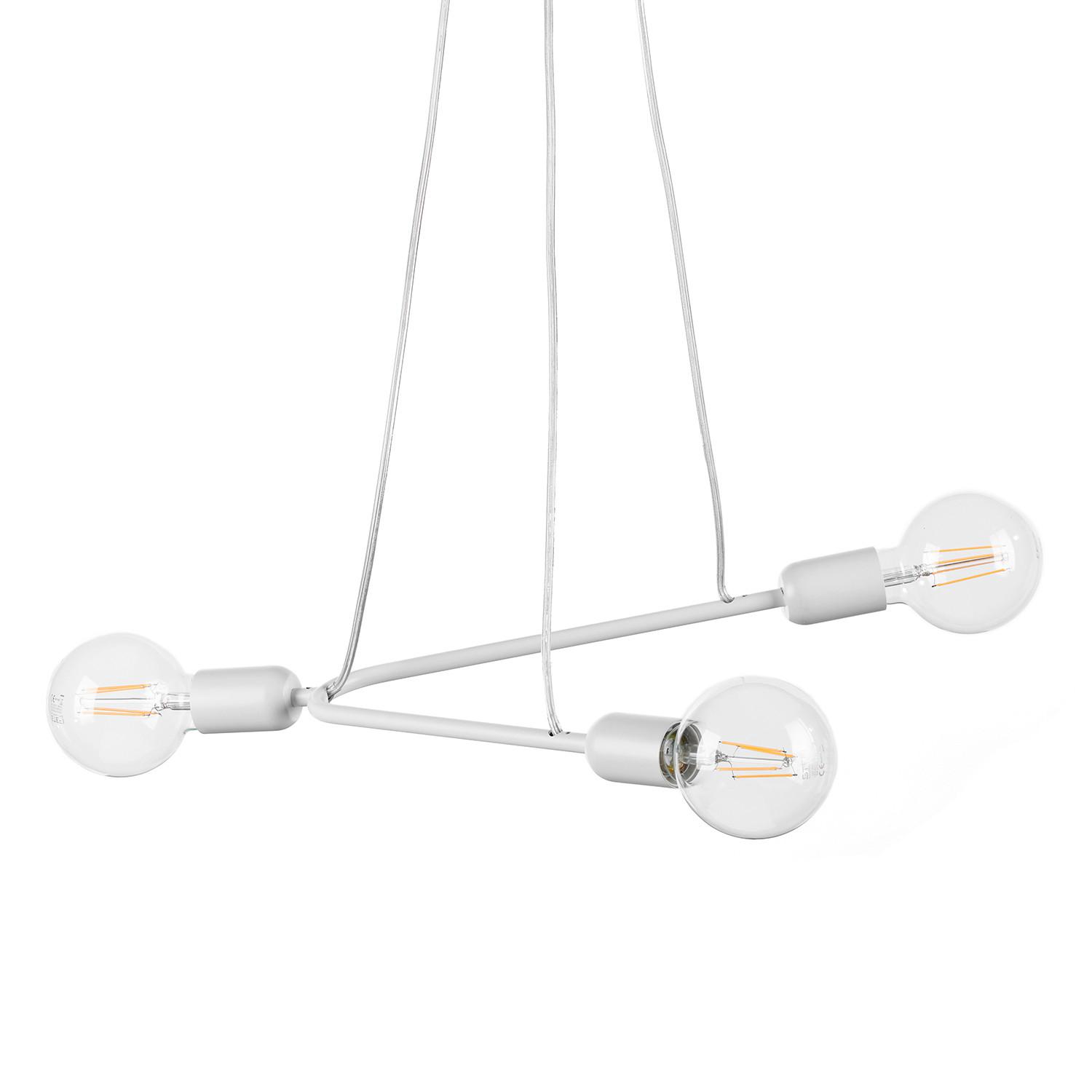 Pendelleuchte 5033/sb - Weiß, Design, Metall (65/10/75cm)