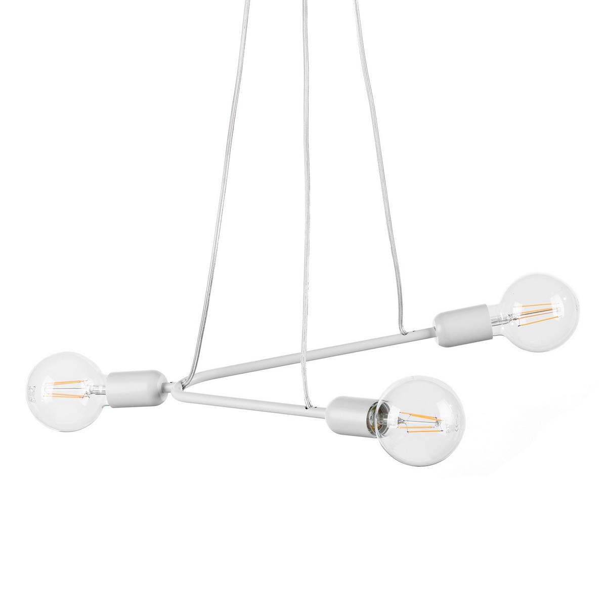 Pendelleuchte 5033/Sb - Weiß, Design, Metall (65/10/75cm)