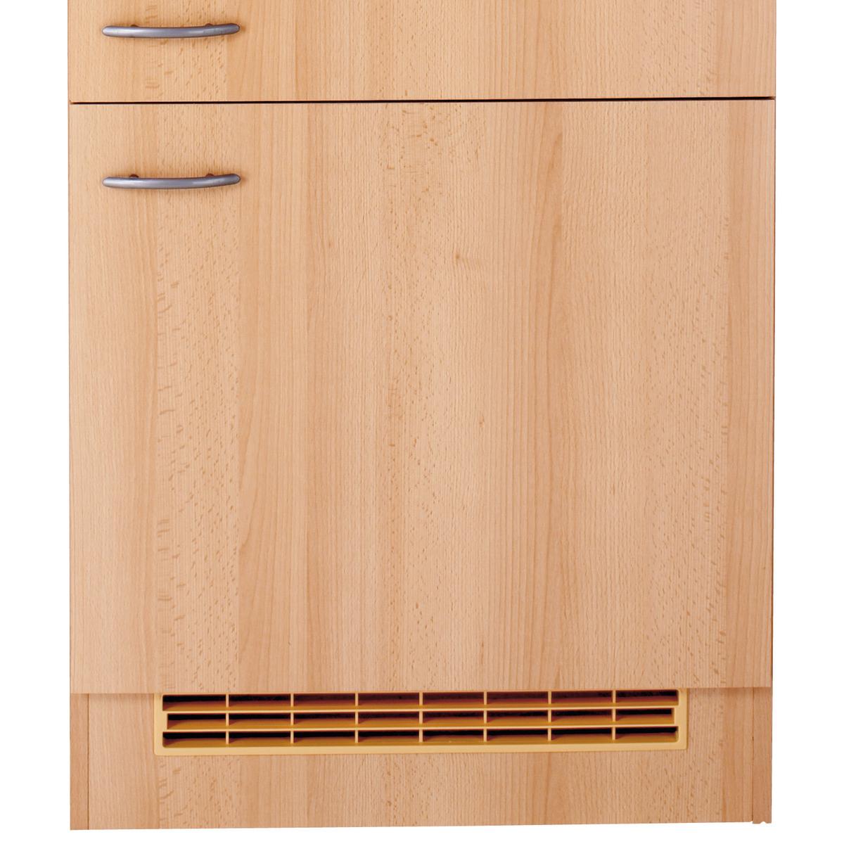 Kühlschrank-Umbauschrank Nano B: 60 cm Buche Dekor - Buchefarben, MODERN, Holzwerkstoff (60/200/57cm) - FlexWell