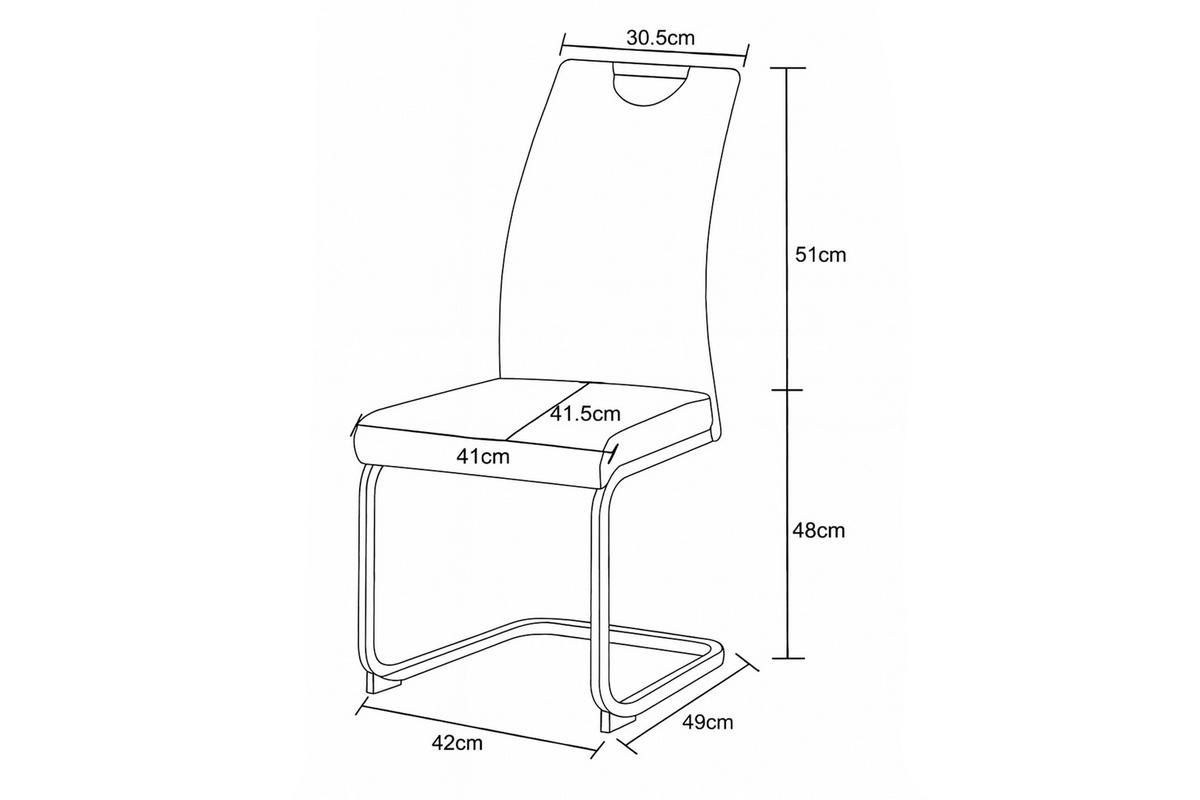 Schwingstuhl-Set Hanna Anthrazit B: 43 cm - Anthrazit/Schwarz, MODERN, Textil/Metall (43/98/59cm) - MID.YOU