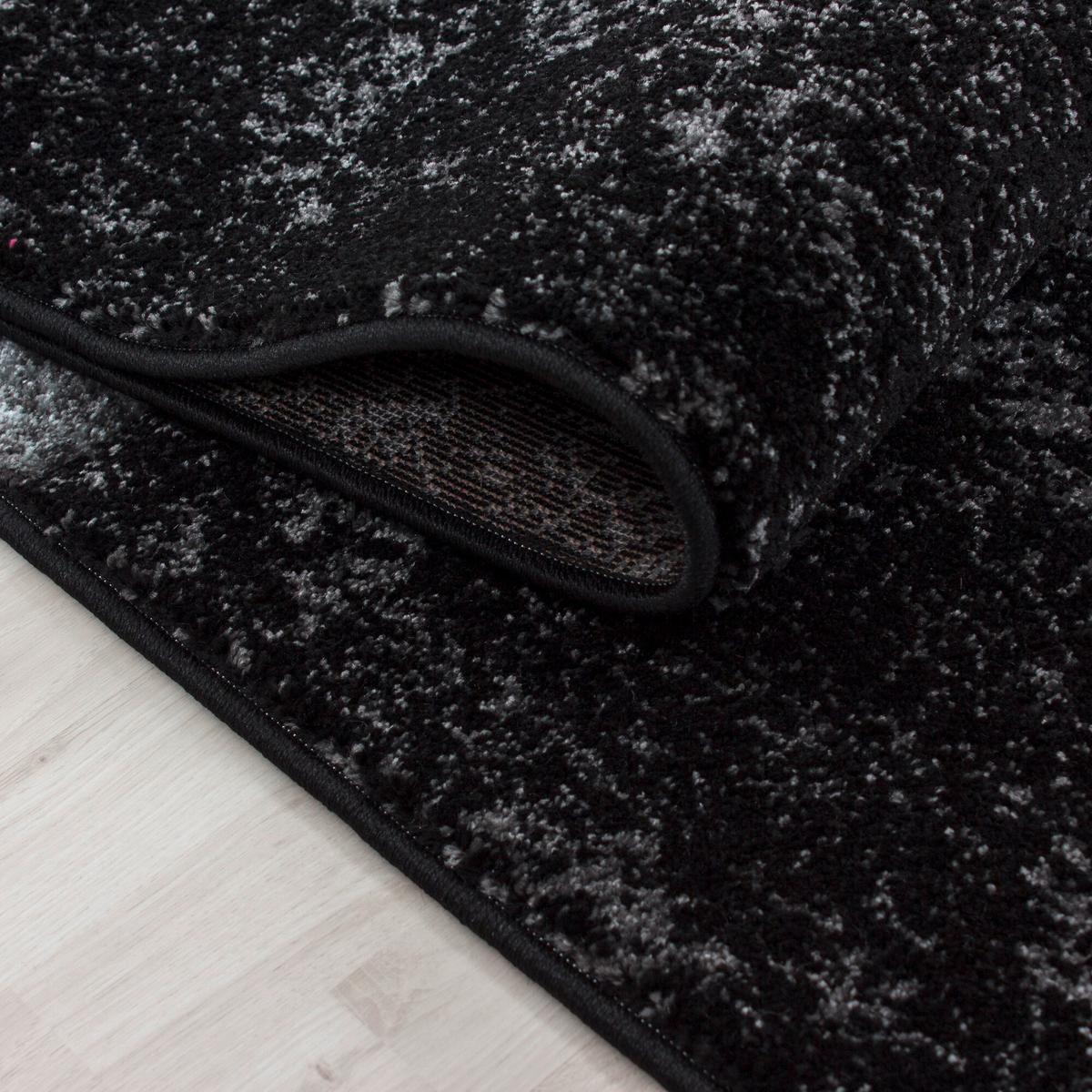 Flachwebteppich Hawaii - Schwarz, Design, Textil (280/370cm) - Novel