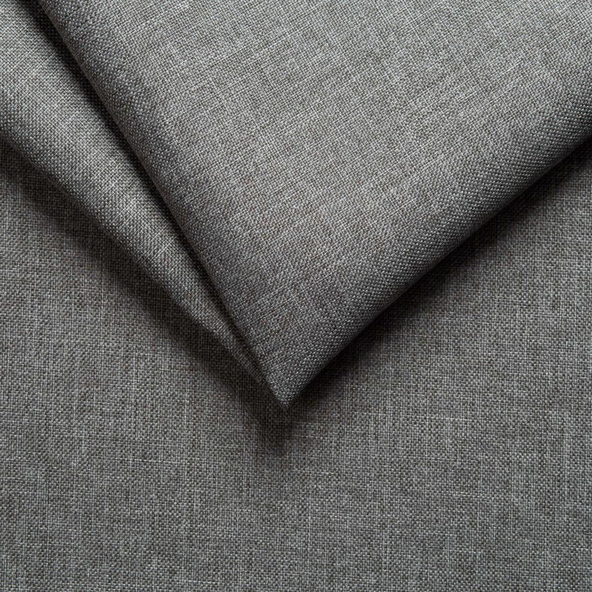 Boxspringbett Malta Mit Topper Grau, 90x200 Cm - Chromfarben/Schwarz, Basics, Holzwerkstoff/Textil (90/200cm) - P & B