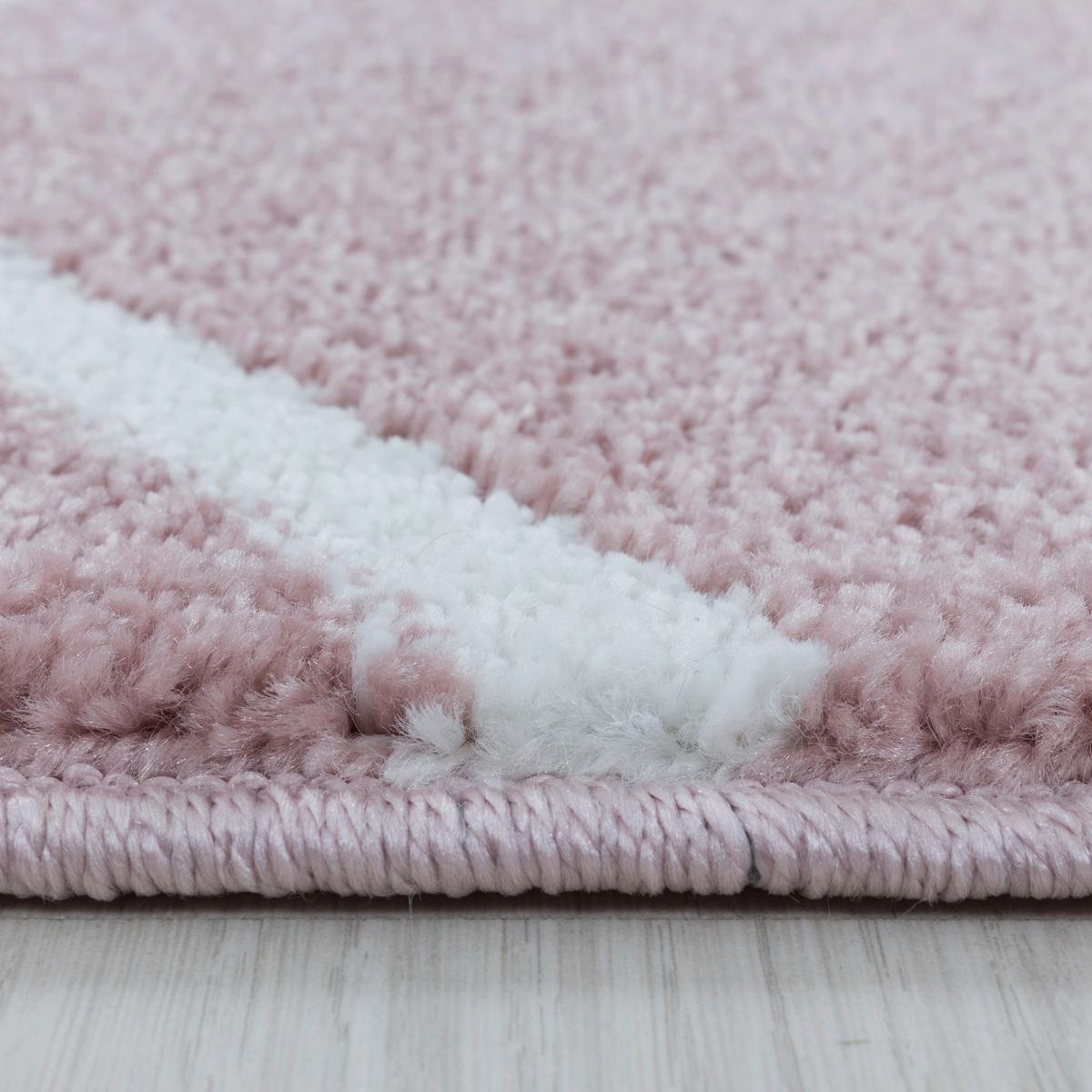 Teppich Läufer Rosa Rio 80x250 Cm - Rosa, Basics, Textil (80/250cm)