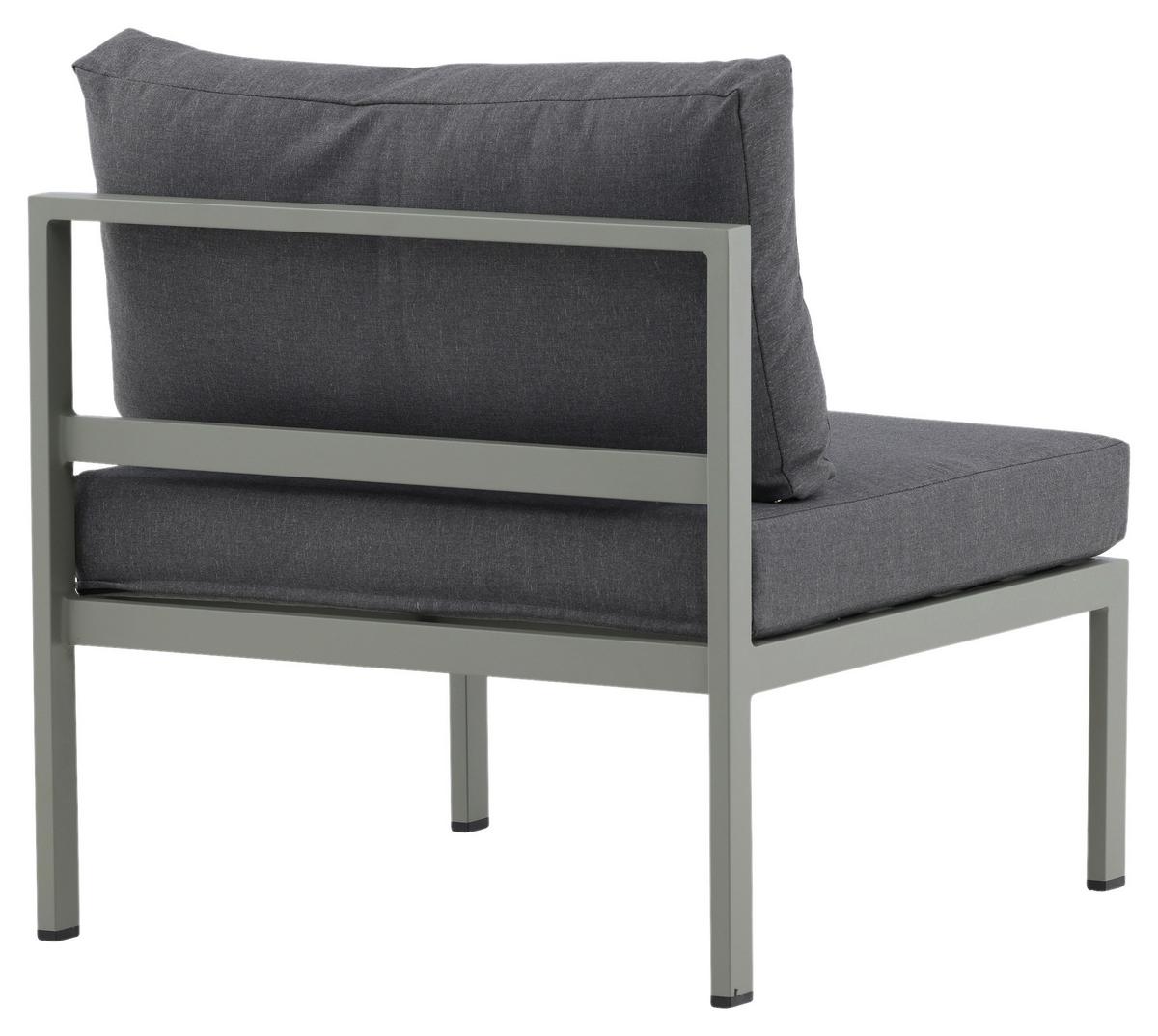 Loungesessel Copacabana - Pastellgrün/Grau, KONVENTIONELL, Metall (70/65/74cm) - Gardenson