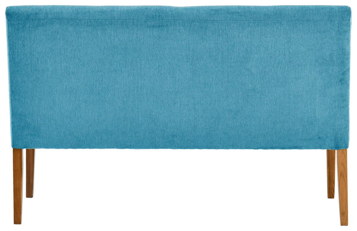 Sitzbank Damla Türkis/Eichefarben B: 140 cm - Türkis/Eichefarben, KONVENTIONELL, Holz/Textil (140/91,5/63cm) - Cantus