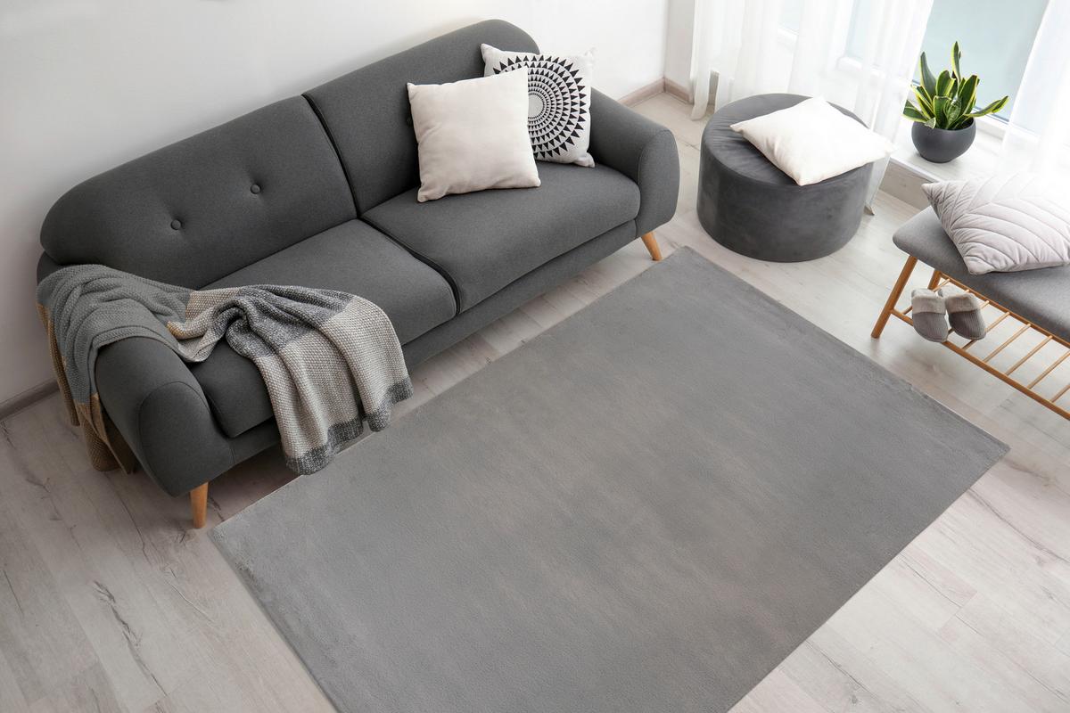 Teppich Rabbit Prime Grau, 80x150 Cm - Grau, KONVENTIONELL, Textil (80/150cm)