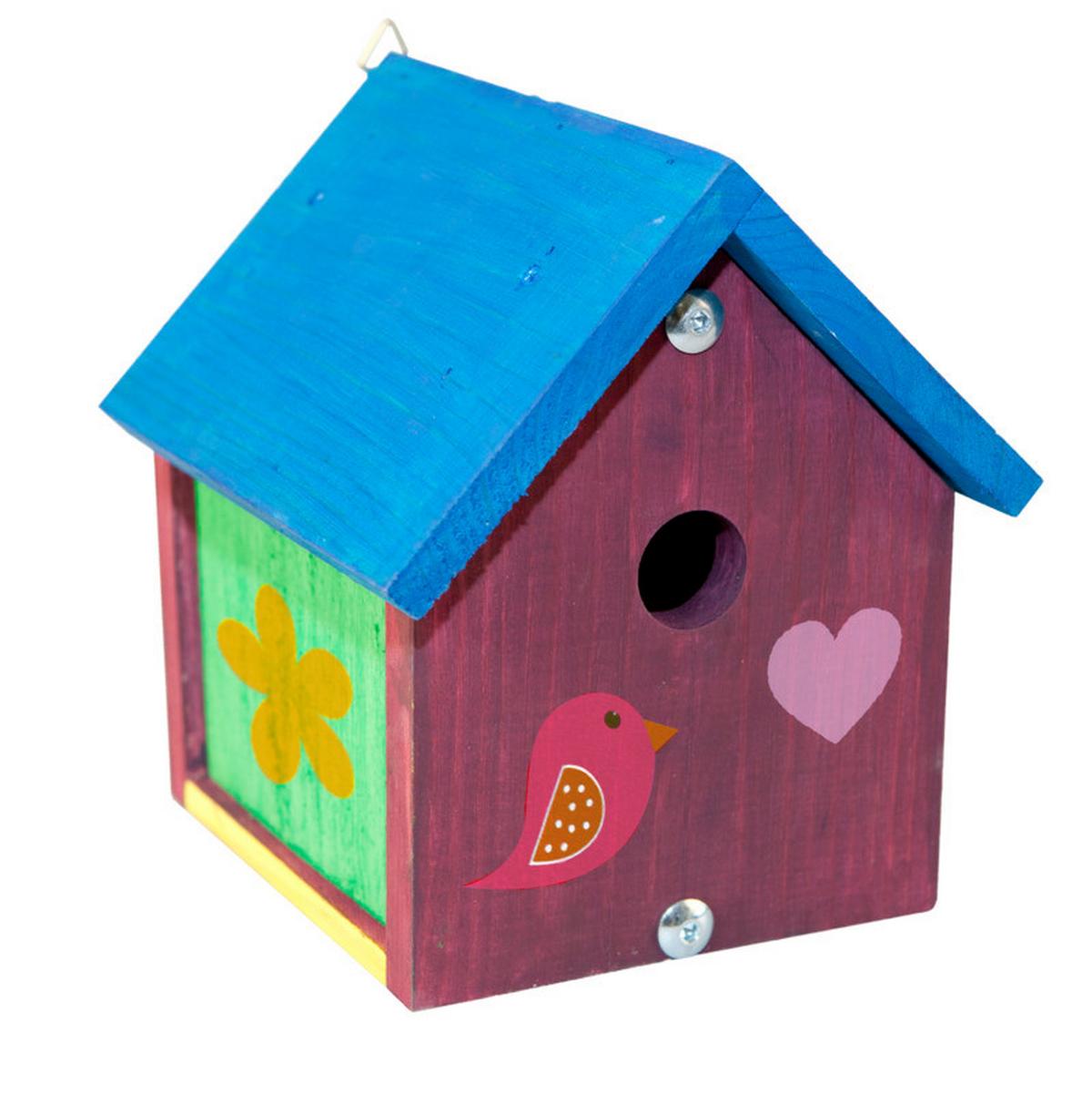 Vogelhaus Nistkasten-Bausatz Robin - Multicolor/Naturfarben, Basics, Holz (17/19/18cm)