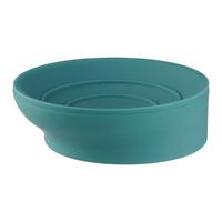 Vanička na mýdlo Hug, 9,5/2,9cm, mentolová - mátově zelená, Moderní, plast (9,5/2,9cm) - Premium Living