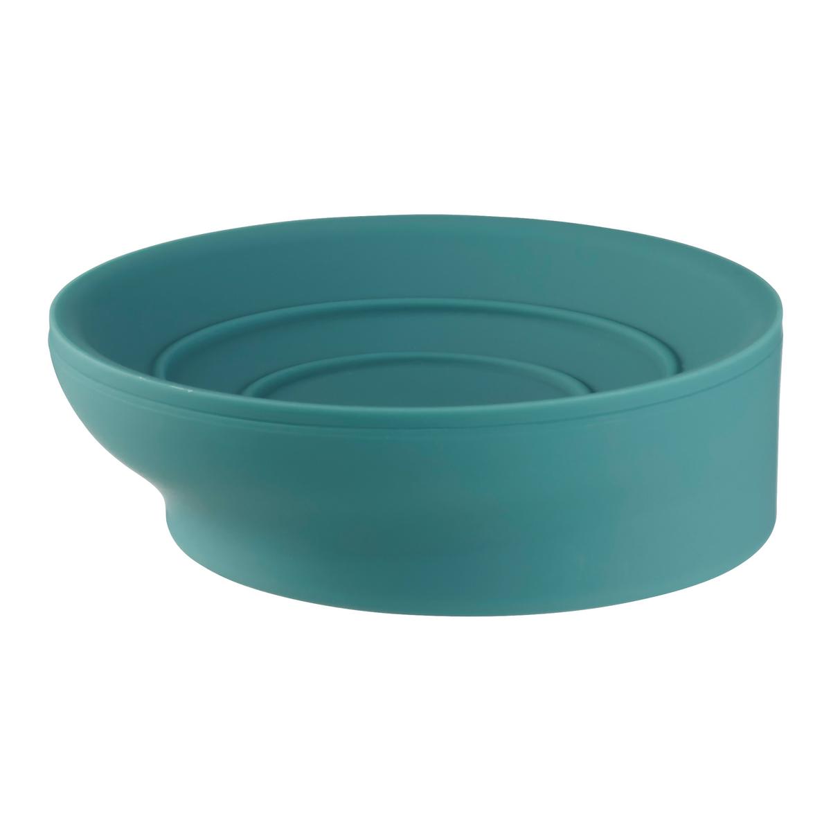 Vanička na mýdlo Hug, 9,5/2,9cm, mentolová - mátově zelená, Moderní, plast (9,5/2,9cm) - Premium Living