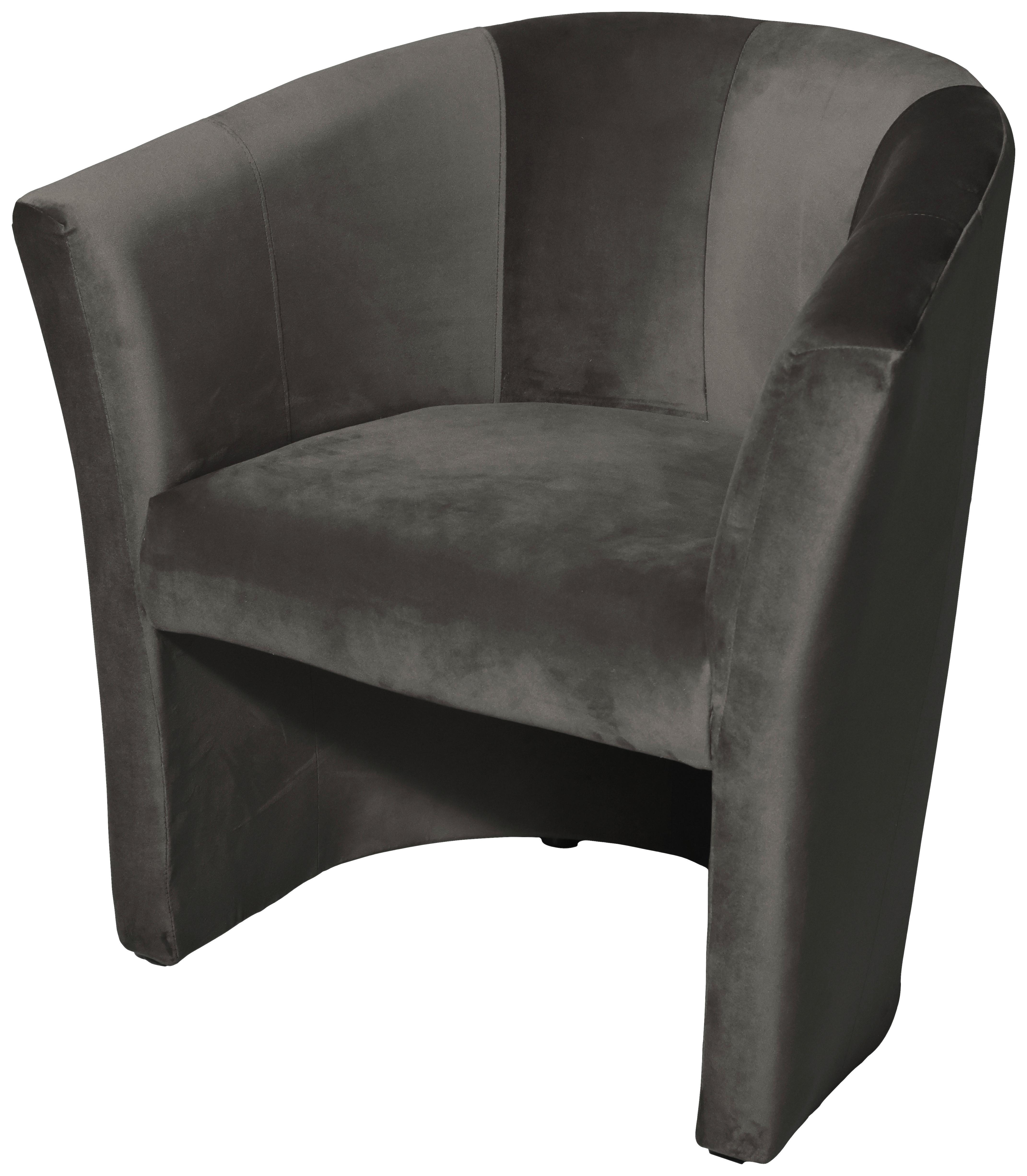 COCKTAILSESSEL JAZZ - Schwarz/Grau, Design, Textil (75/76/65cm) - MID.YOU