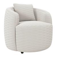 Sessel Pina - Creme/Schwarz, MODERN, Textil (81/74/81cm)