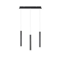 LED-Hängeleuchte Bruno H: 120 cm 3-Flammig - Basics, Kunststoff/Metall (55/8/120cm)