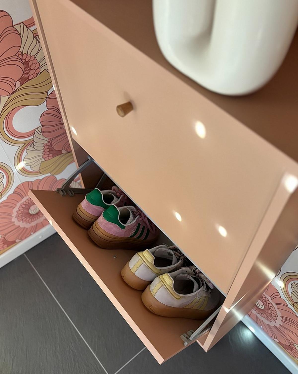 Schuhkipper Bjarne, Aprikose B: 59,8 Cm - Aprikose, Design, Holzwerkstoff (59,8/92,2/19,55cm) - MID.YOU