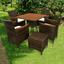 Gartentisch Valencia - Schwarz, Basics, Holz/Kunststoff (85/85/74cm) - Ambia Garden Gartentisch Valencia - Schwarz, Basics, Holz/Kunststoff (85/85/74cm) - Ambia Garden