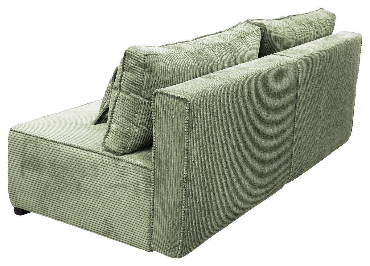 Schlafsofa Flow Mintgrün B: 202 Cm - Schwarz/Mintgrün, Design, Textil (202/90/99cm) - MID.YOU