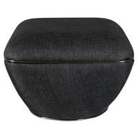 Hocker Contessa 145 Anthrazit/Graphitfarben D:60cm - Anthrazit/Graphitfarben, Design, Textil (60/42,5cm) - Kayoom